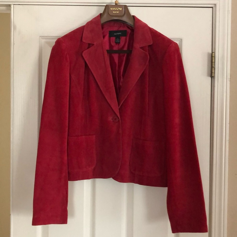 Red Suede Blazer